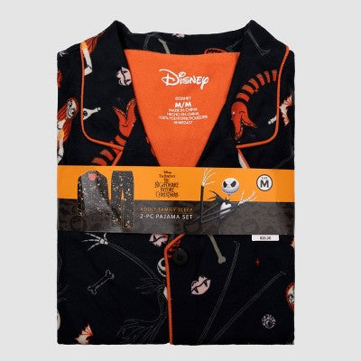 Men's 2pc The Nightmare Before Christmas Pajama Set - Black XS