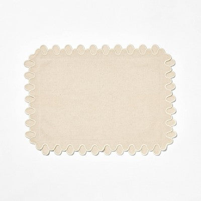 Scallop Placemat -Threshold designed with Studio McGee