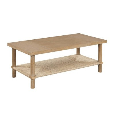 Nathan James Beacon Seagrass Coffee Table Light Brown (LOCAL PICKUP ONLY)