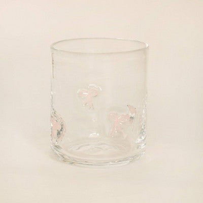 Madison Home 16 fl oz Icon Glass Tumbler Pink Bows