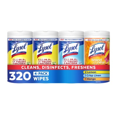 Lysol All-Purpose Cleaner & Disinfectant Wipes - 80ct/4pk