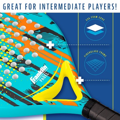 Franklin Sports 18'' Endeavor Padel Racket Modified Tear Padel Paddle