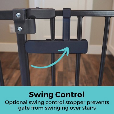 Toddleroo by North States StepSafe Auto Close Baby Gate 38" - Black (LOCAL PICKUP ONLY)