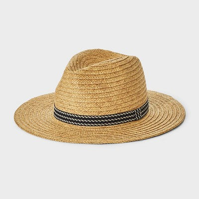 Men's Panama Straw Hat - Goodfellow & Co Brown L/XL