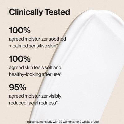 Honest Beauty Sensitive Skin Daily Calm Moisturizer with Hyaluronic Acid and Allantoin - 1.7 fl oz