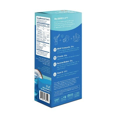 Nello Supercalm Calming Drink Mix Supplement Powder - Blue Coconut - 10ct