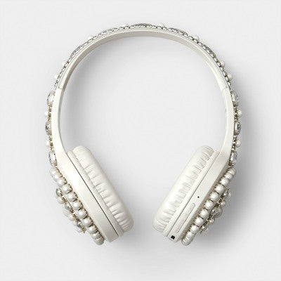 Embellishment On-Ear Headphones - heyday Jewel Cream