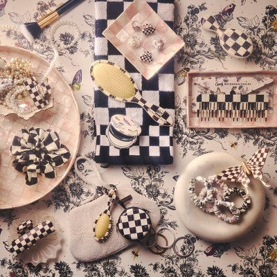 MacKenzie-Childs x Goody Compact Double Sided Mirror - Courtly Check