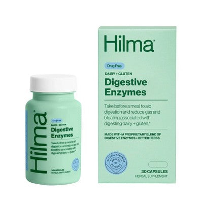Hilma Dairy + Gluten Digestive Enzymes Vegan Capsule - 30ct