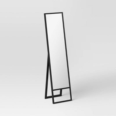 14"x58" Easel Mirror Black - Room Essentials (LOCAL PICKUP ONLY)