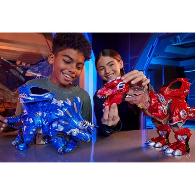 Armorsaurs Armor-Up Dinosaur Ajax Figure with 7 Removable Armor Pieces Tail-Triggered Chomp Pilot Pod Compatible