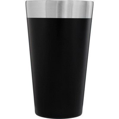 Stanley 16 oz Stay-Chill Stacking Pint Black: Stainless Steel Beer Glass, Dishwasher-Safe Drinkware for Hot & Cold Beverages