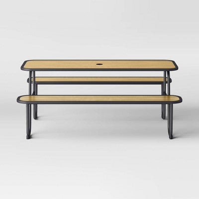 Picnic Rectangle Table Black - Room Essentials (LOCAL PICKUP ONLY)