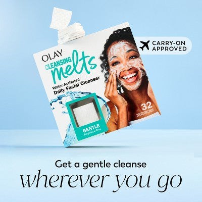 Olay Cleansing Melts Gentle Fragrance Free Face Cleanser - 32ct