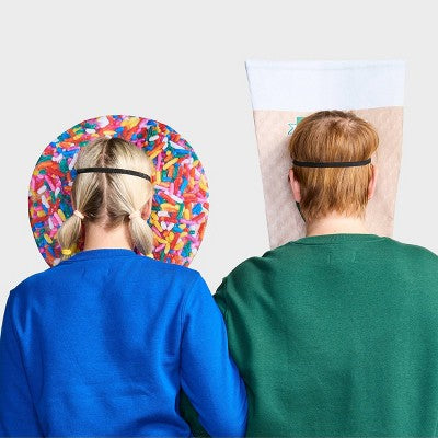 2pc Adult Coffee and Donut Costume Masks Kit - Hyde and EEK! Boutique