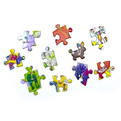 Magic Puzzle Company The Forest Feast Jigsaw Puzzle - 1000pc: Memory & Fine Motor Skills, Paper Collage