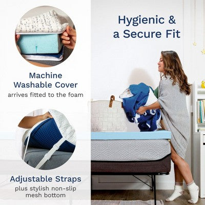 Mattress Topper - 3 Inch - Breathable Memory Foam - Select High Density by Viscosoft Twin XL (LOCAL PICKUP ONLY)