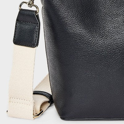 Studded Handle Mini Bucket Crossbody Handbag - Universal Thread Black