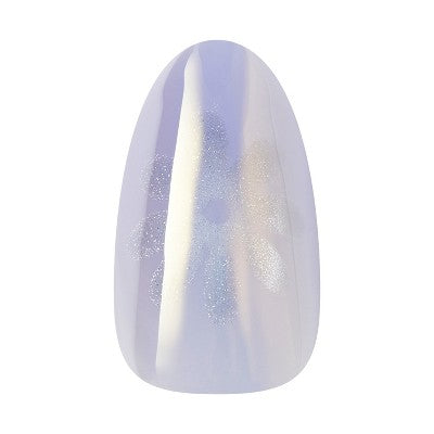 KISS Nails GLAM Embellished Press-On Fake Nails - Medium Almond - Before It Ends - 35ct