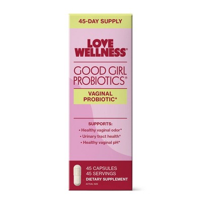 Love Wellness Good Girl Probiotics for Vaginal & Urinary Tract Health - 45ct
