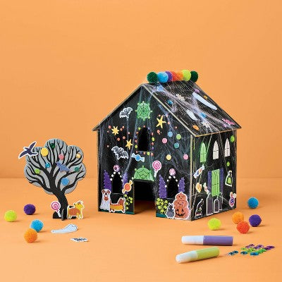 Halloween Craft Tabletop Haunted House Kit - Mondo Llama