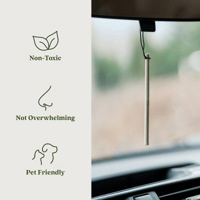 Enviroscent Auto Stix 2pk Black Vanilla and Mandarin: Car Freshener Sticks, Non-Toxic, Cruelty-Free, Disposable