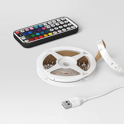 15' LED RGB Strip Lights with Remote Control Clear White - Hyde and EEK! Boutique