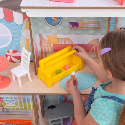 KidKraft Ferris Wheel Fun Beach House Wooden 360-Play Dollhouse with 19 Accessories (LOCAL PICKUP ONLY)