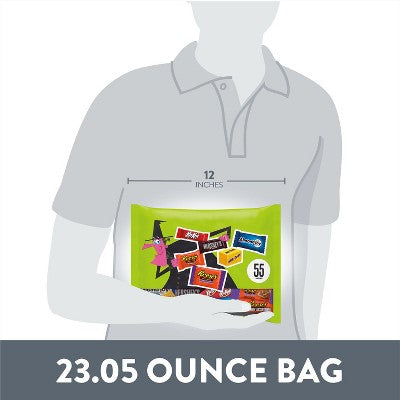 HERSHEY'S Chocolate Assorted Halloween Candy Miniatures - 23.05oz/55pc