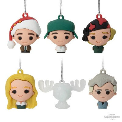 Hallmark 6pc National Lampoon's Christmas Vacation Mini Christmas Tree Ornament Set: Shatterproof, Indoor Decoration