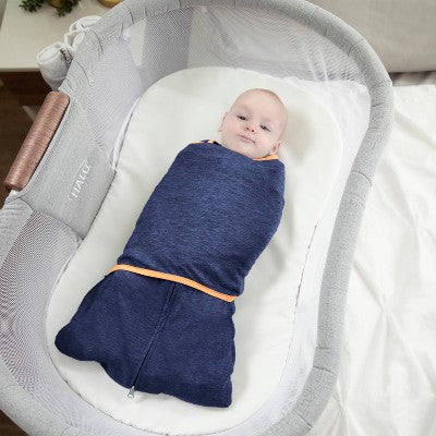 HALO Innovations Sleepsack Swaddle Wrap Ideal Temperature - Navy - Newborn