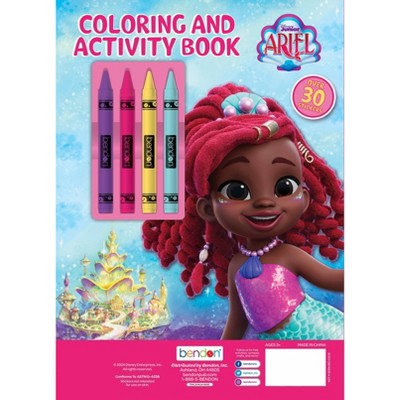 Disney Jr Ariel Coloring Book with Crayons