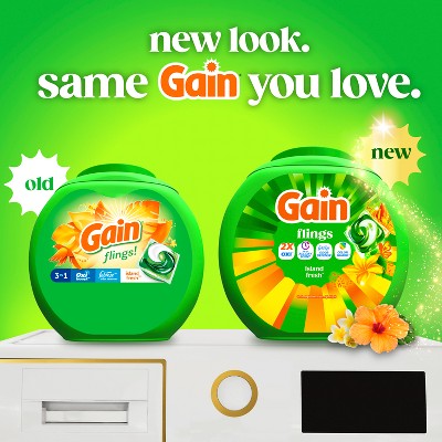 Gain Island Fresh Flings Laundry Detergents - 60ct