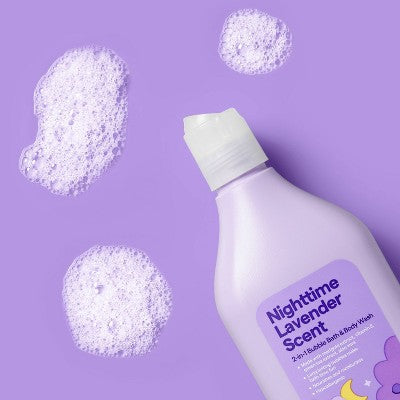 Kids' Bubble Bath + Body Wash - Night Time Lavender - 20oz - up&up