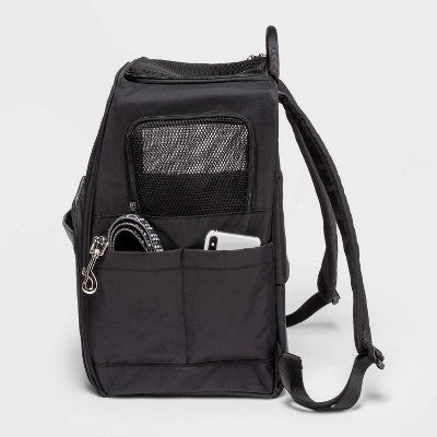 Signature Pet Dog Carrier Backpack Black - Open Story