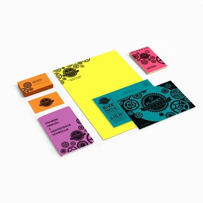 100 Sheets Printer Paper 8.5"x11" Tropical - Astrobrights: Multicolor Specialty Uncoated Paper, 100 Sheets, Letter Size