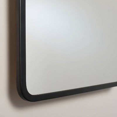 22"x30" Rectangular Bathroom Vanity Pivot Mirror Black Finish - Hearth & Hand with Magnolia: Wall Mount, Tiltable Design (LOCAL PICKUP ONLY)