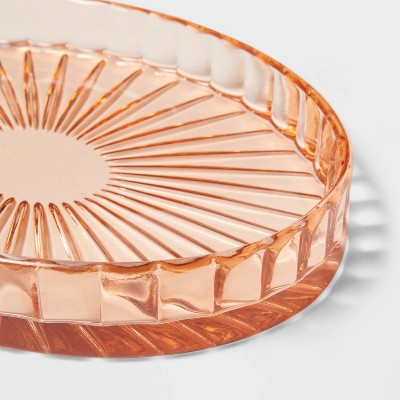 Colored Glass Bath Tray Pink - Threshold
