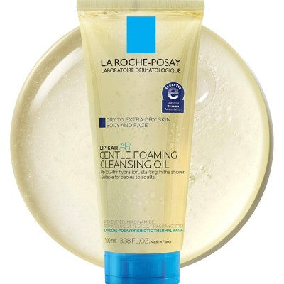 La Roche Posay Lipikar Oil - 3.38 fl oz: Non-Toxic, Contains Shea Butter, For Sensitive Skin, Facial Cleanser