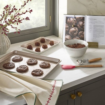 3pc Baking Bundle Spatula with Cookie Scoop and Kitchen Towel - Hearth & Hand with Magnolia