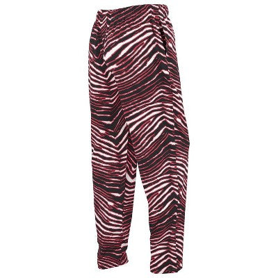 NFL Atlanta Falcons Zubaz Youth Zebra Screen Print Pants - 16/18