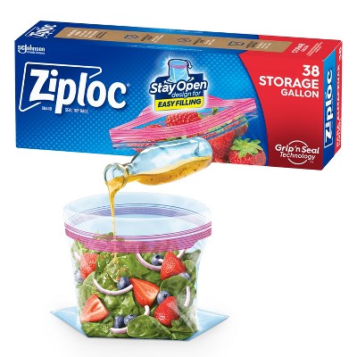 Ziploc Storage Gallon Bags with Grip 'n Seal Technology - 42ct