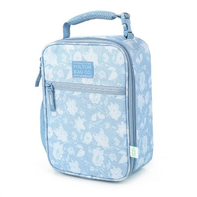 Fulton Bag Co. Upright Lunch Bag - Powder Blue Floral