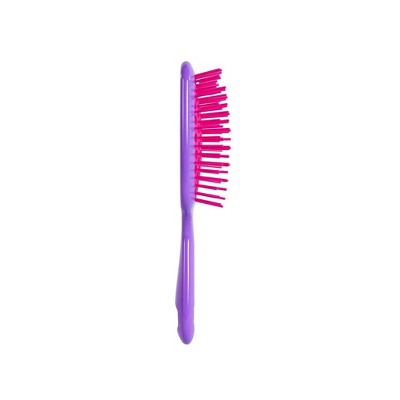 UNbrush Mini Neon Detangling Hair Brush - Berry Purple