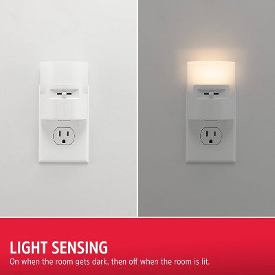 Energizer Half Cup Dimmable Light Sensing LED Nightlight White