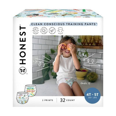 The Honest Company Clean Conscious Disposable Training Pants- Size 4T/5T - 32ct
