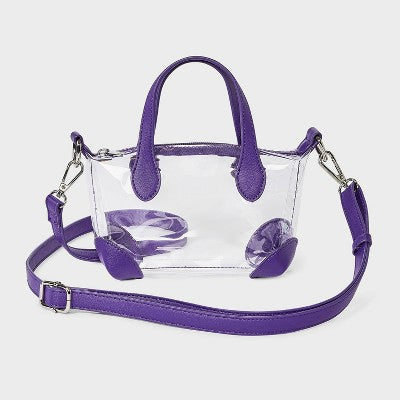 Game Day Clear Pouchette Crossbody Bag - Wild Fable Purple