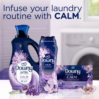 Downy Calm Lavender & Vanilla Bean In-Wash Booster Laundry Additive Beads - 30.1oz