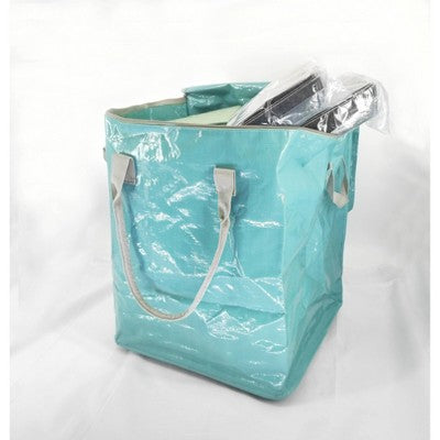 Storage Bag with Wheels Pewter Aqua - Brightroom