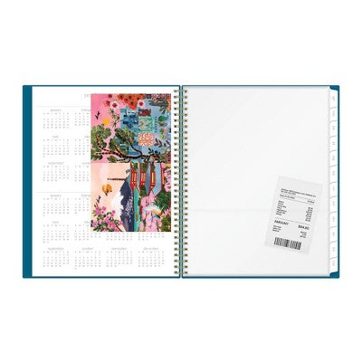 Rhi James for Blue Sky Weekly/Monthly Planner 15 Month Wirebound 8.5"x11" Solid - Indigo